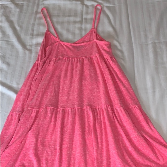 Pink Spaghetti Strap Dress Swimsuit Cover Up - Picture 3 of 3